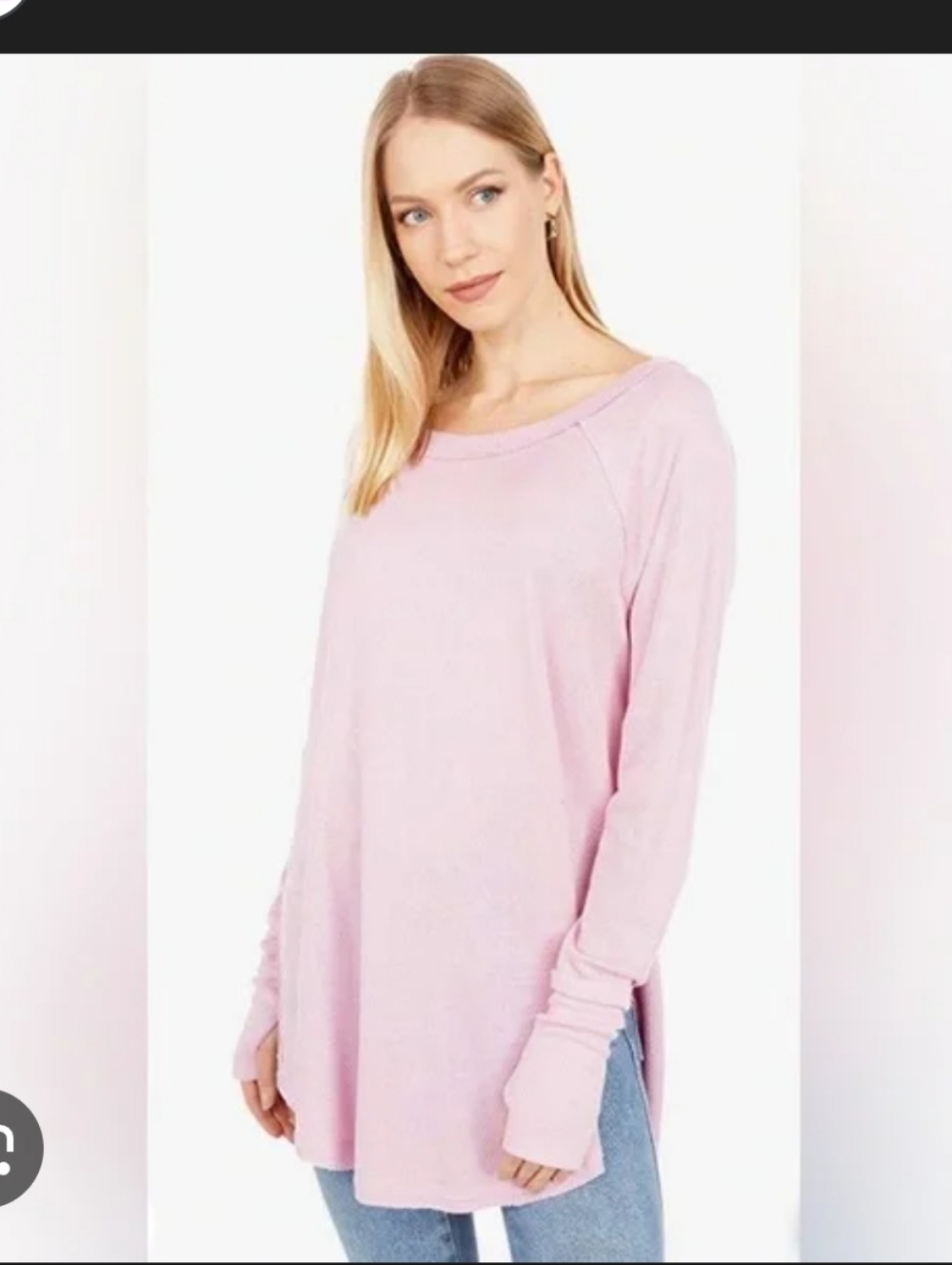 Pink Long Sleeve Tunic